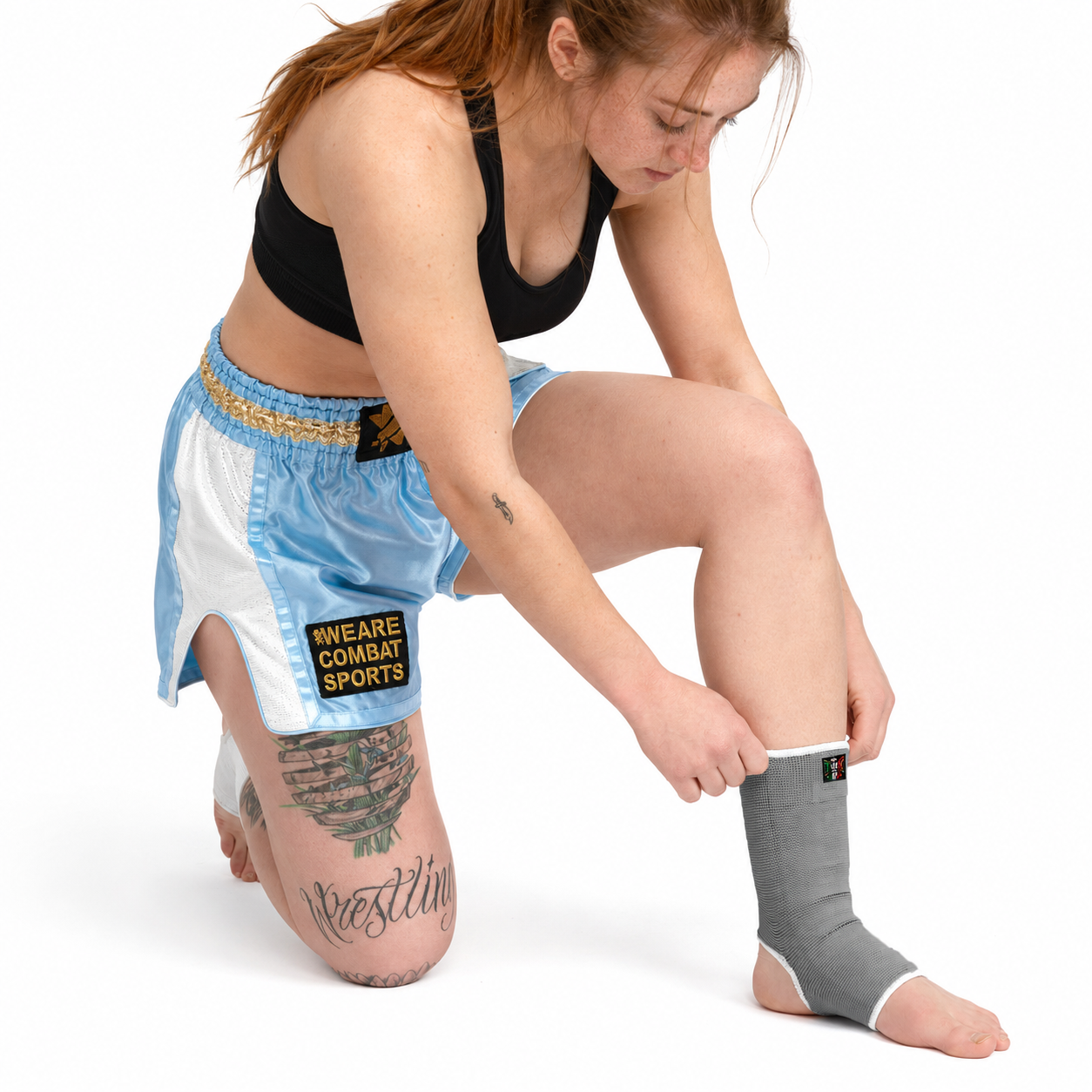 NO FIGHT NO LIFE Elastic Combat Ankle Supports – Breathable Training Ankle Guards