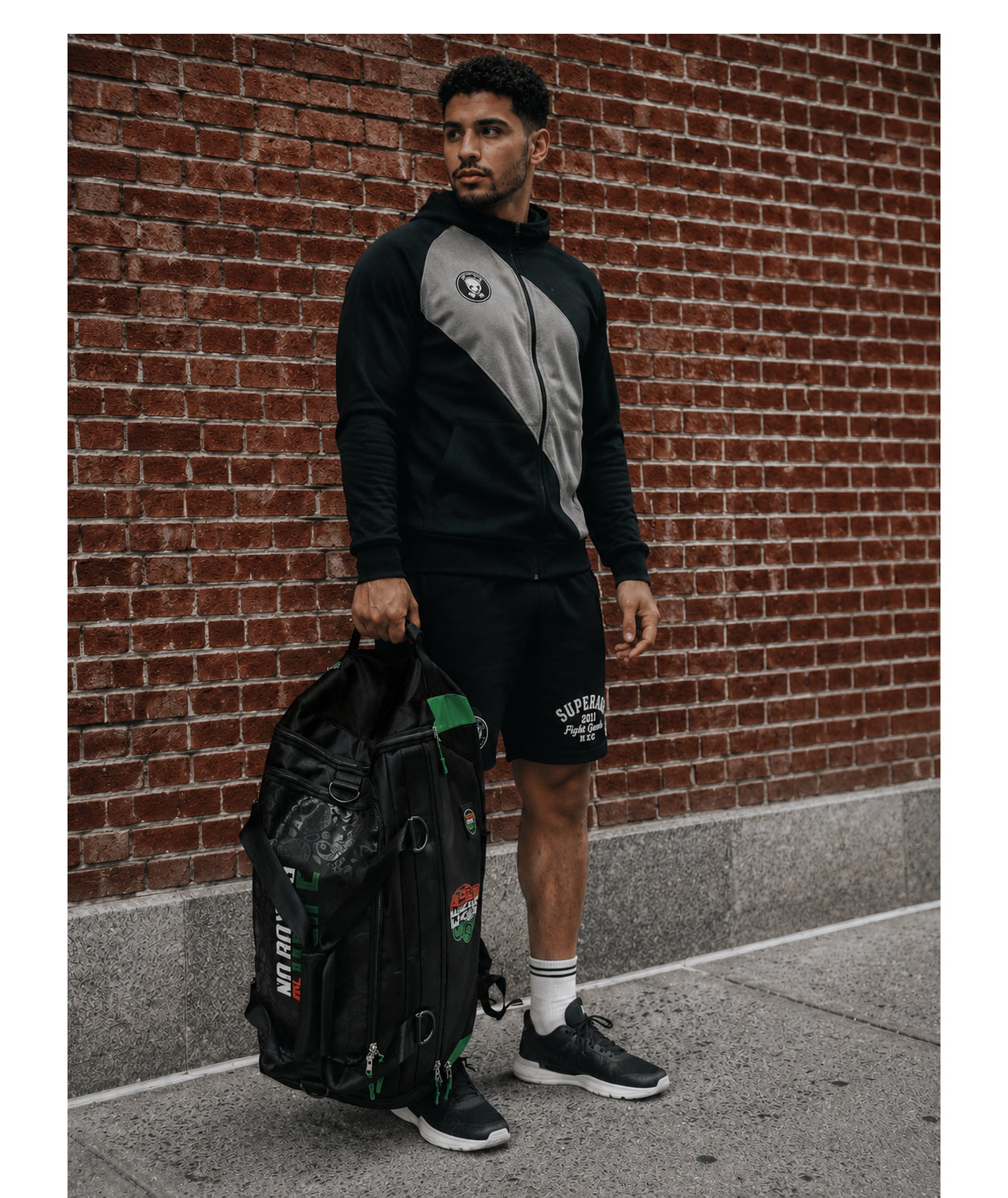 NO BOXING NO LIFE Convertible Boxing Gym Bag
