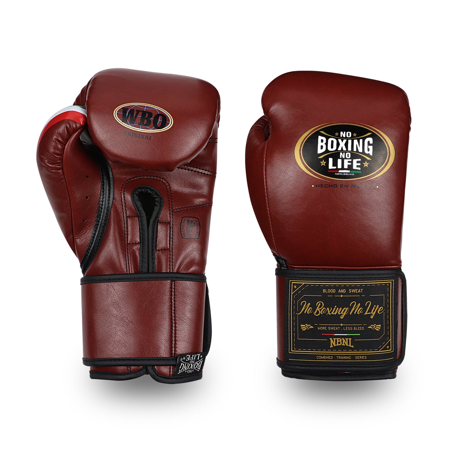 NO BOXING NO LIFE vintage leather Boxing Gloves