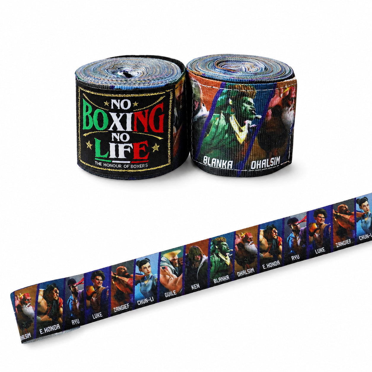 NO BOXING NO LIFE Multi-Print Boxing Hand Wraps 180"