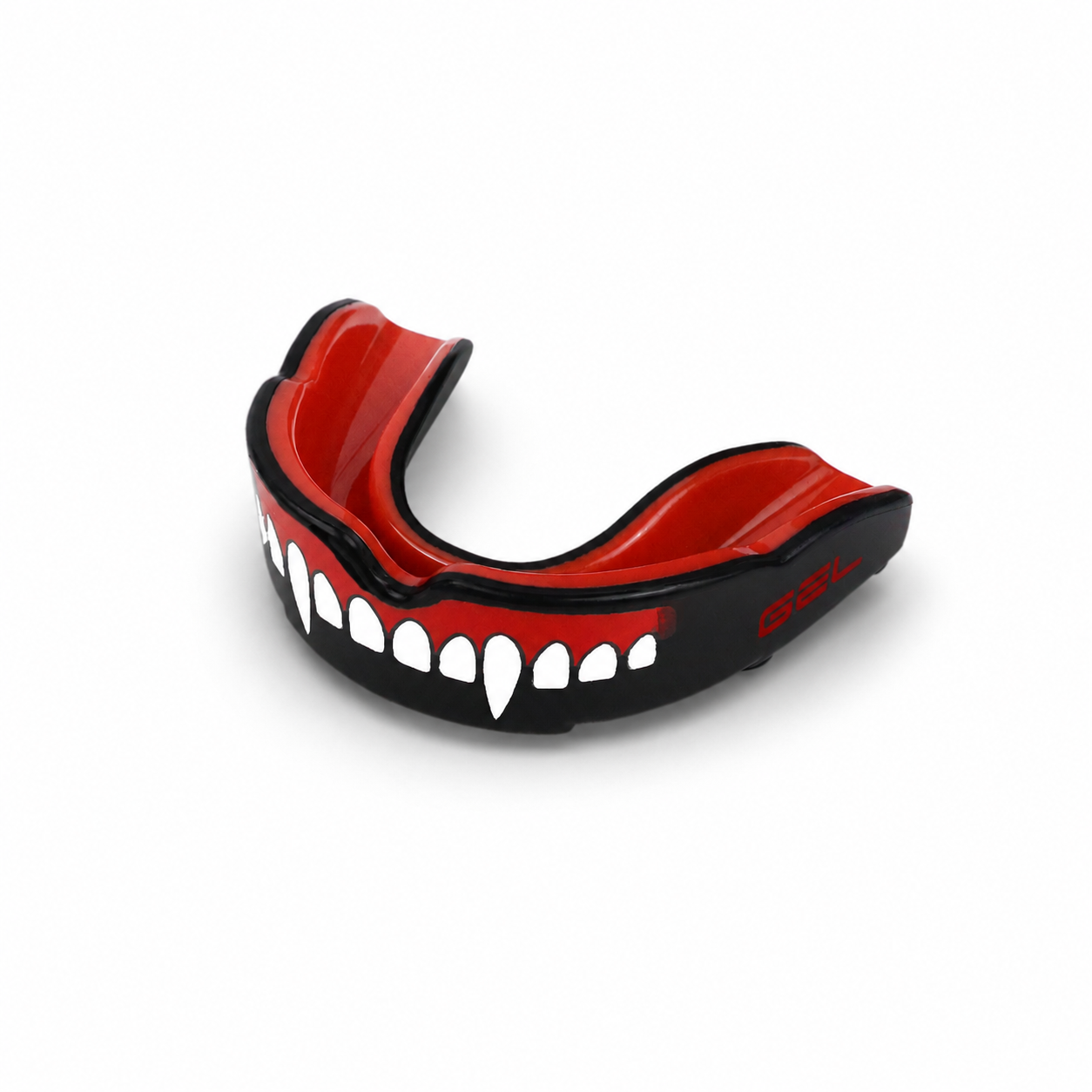 NO BOXING NO LIFE Fang Design Gel Boxing Mouthguard with Case