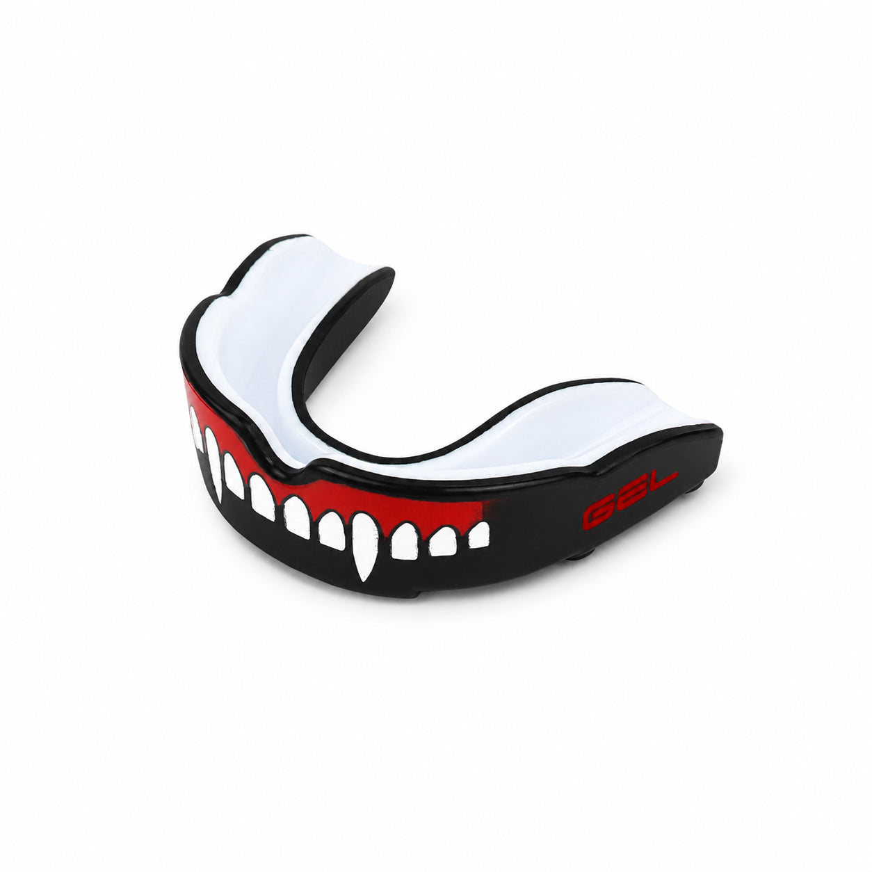 NO BOXING NO LIFE Fang Design Gel Boxing Mouthguard with Case