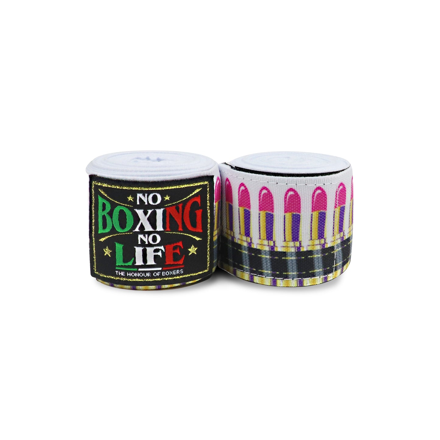 NO BOXING NO LIFE Multi-Print Boxing Hand Wraps 180"