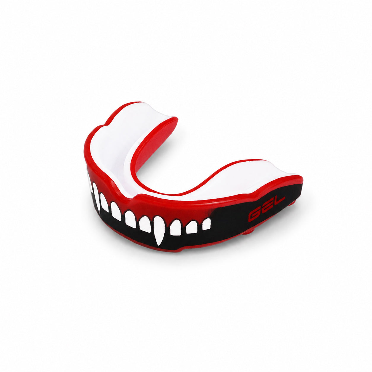 NO BOXING NO LIFE Fang Design Gel Boxing Mouthguard with Case