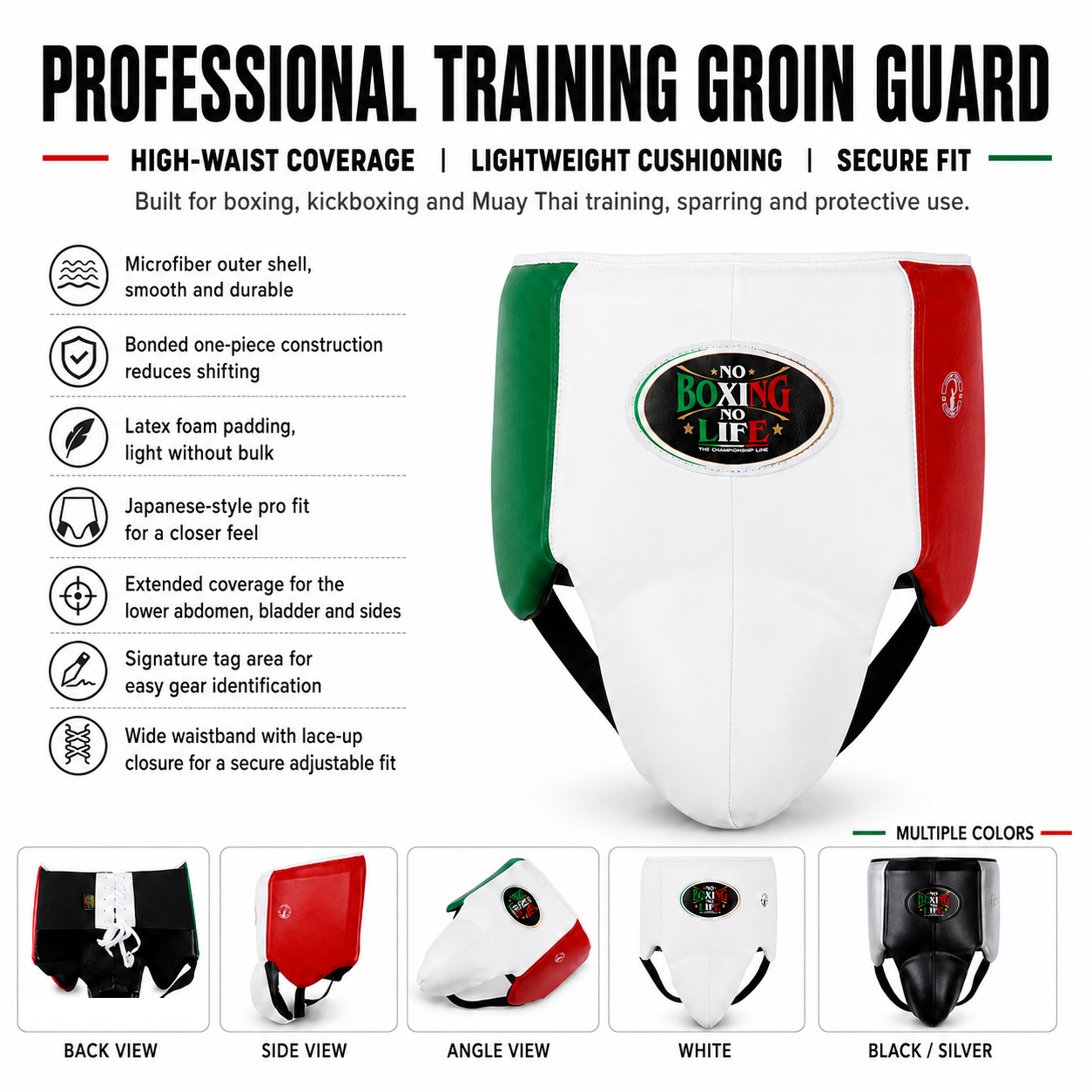 NO BOXING NO LIFE Professional Boxing Groin Guard No-Foul Protector