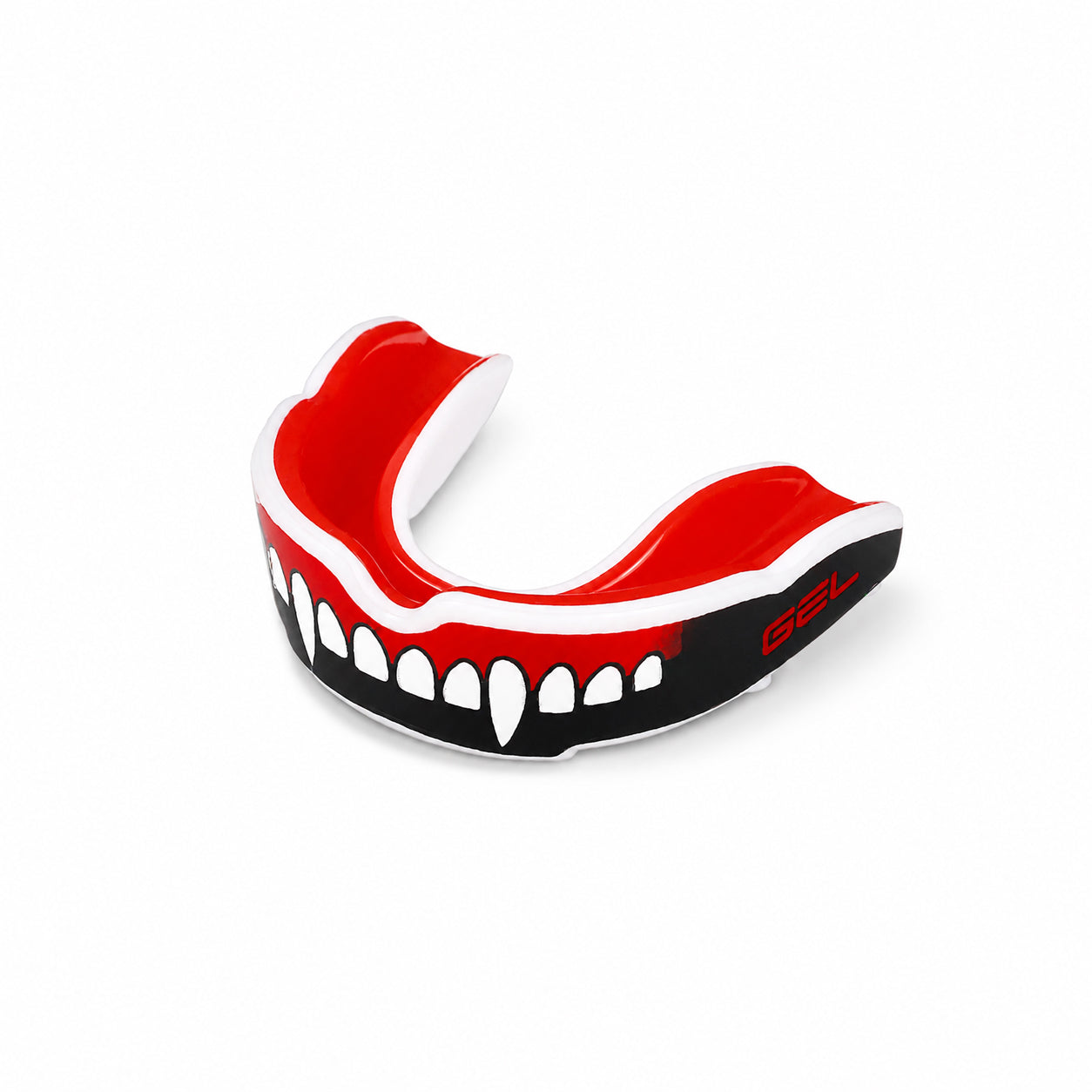 NO BOXING NO LIFE Fang Design Gel Boxing Mouthguard with Case