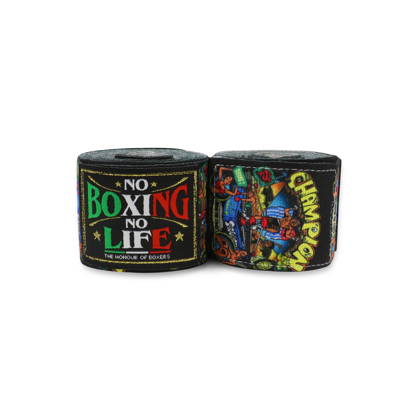 NO BOXING NO LIFE Multi-Print Boxing Hand Wraps 180"