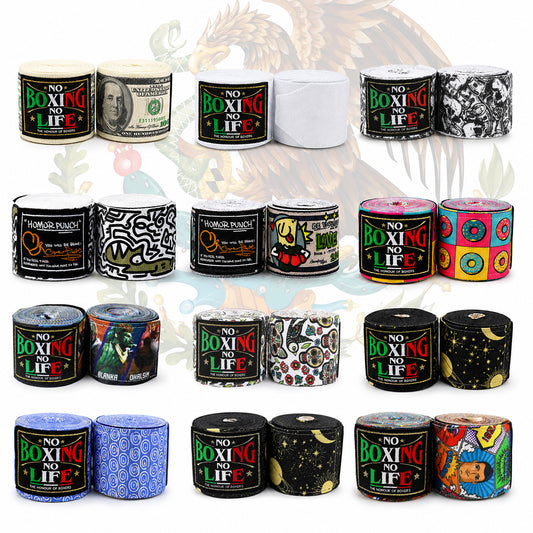 NO BOXING NO LIFE Multi-Print Boxing Hand Wraps 180"
