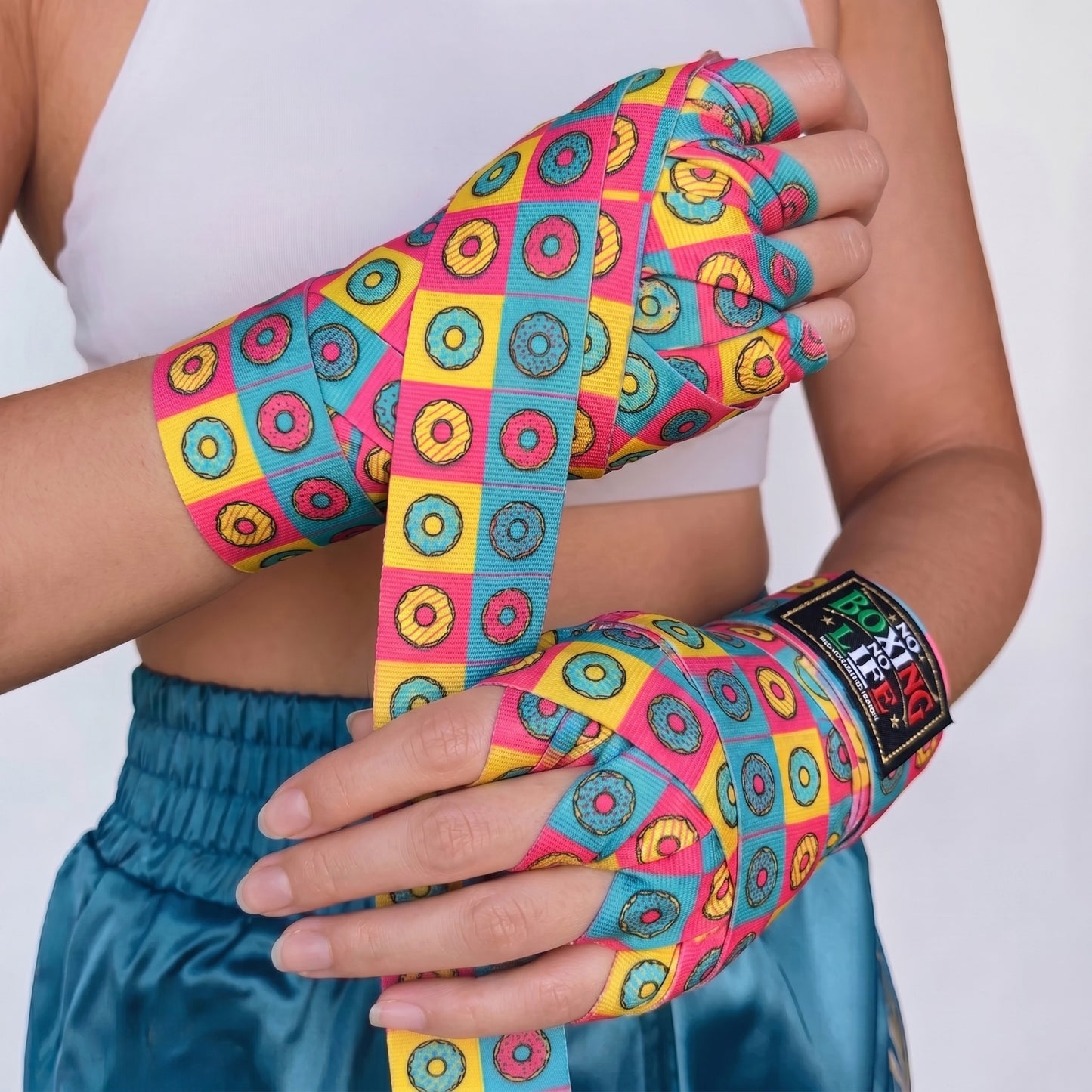 NO BOXING NO LIFE Multi-Print Boxing Hand Wraps 180"