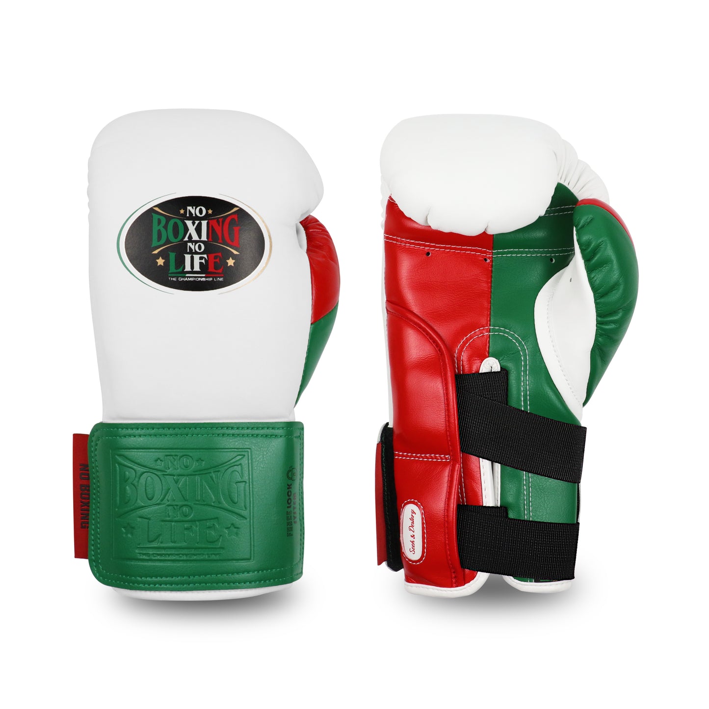 NO BOXING NO LIFE Seek and Destroy Boxing Gloves – Reinforced Hook-and-Loop Edition