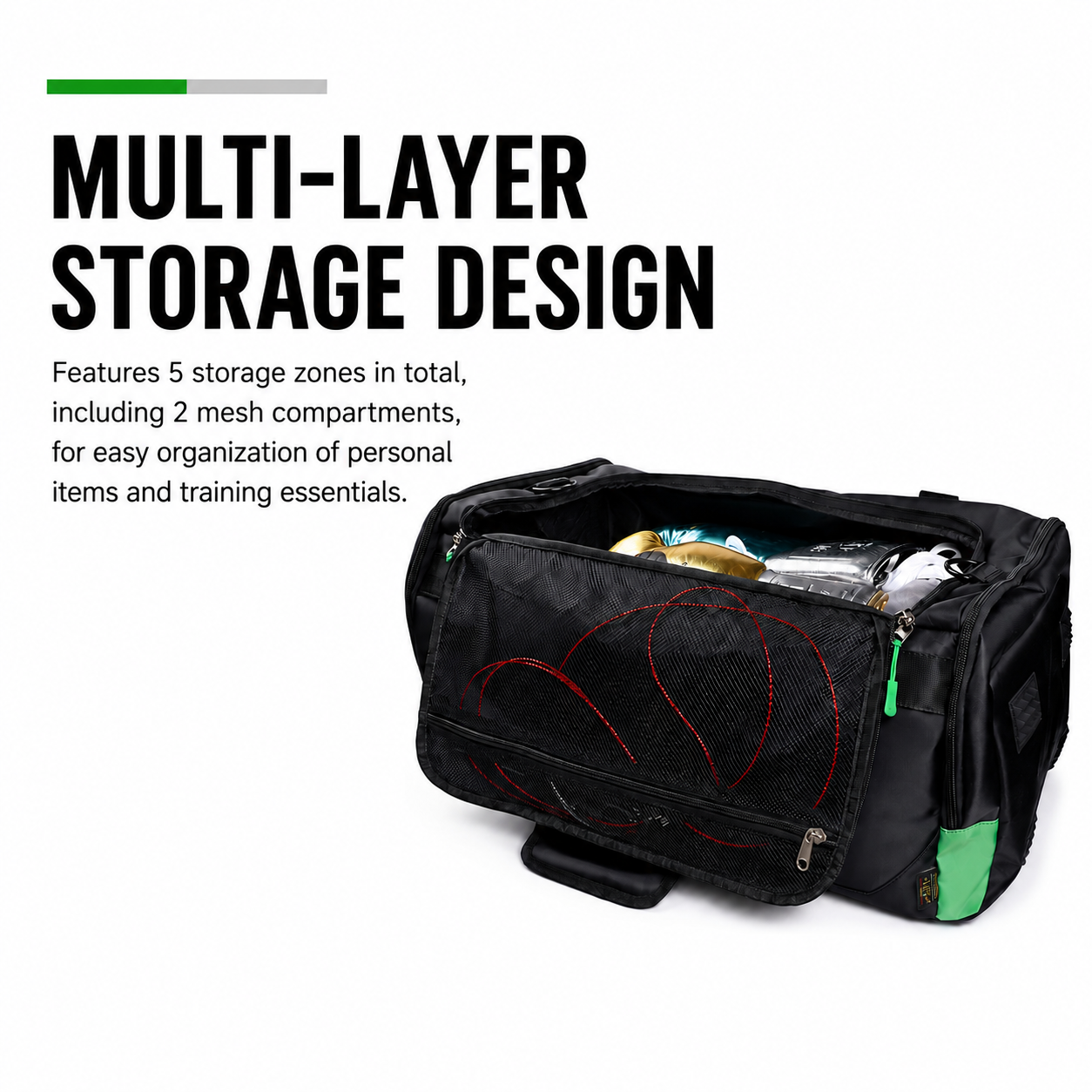 NO BOXING NO LIFE Convertible Boxing Gym Bag