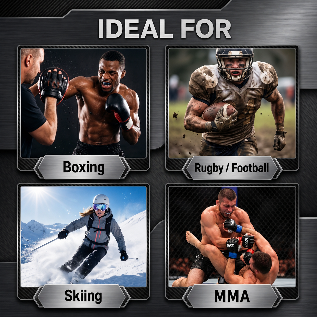 NO BOXING NO LIFE No-Mold Boxing Mouthguard with Ventilated Case