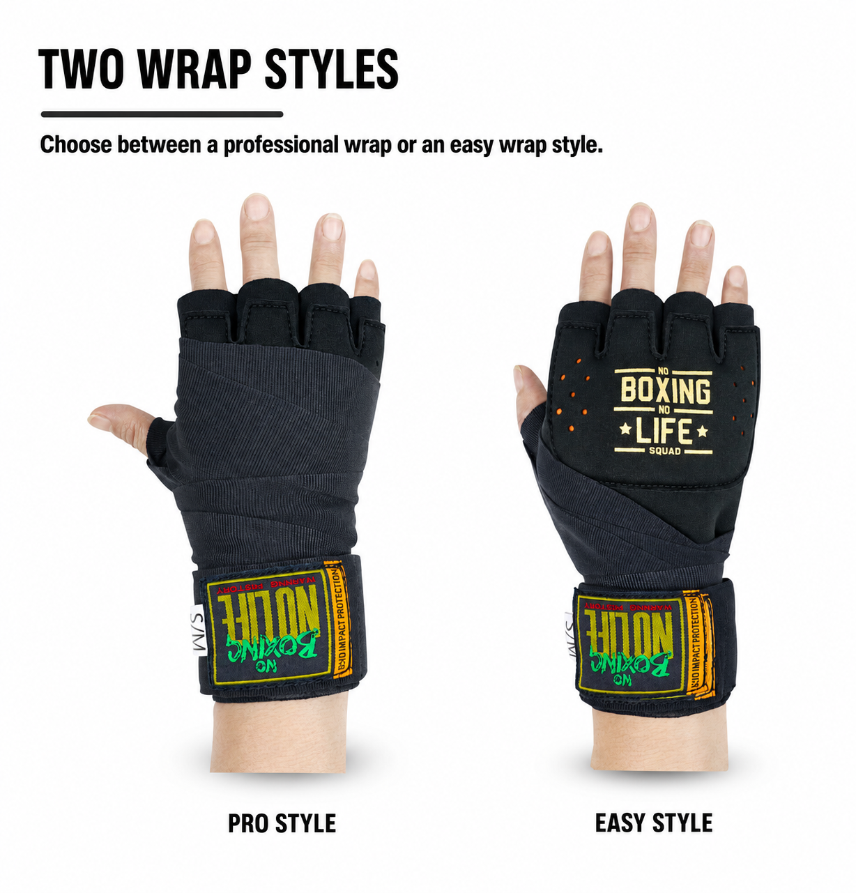 NO BOXING NO LIFE D3O Non-Newtonian Gel Speed Wraps