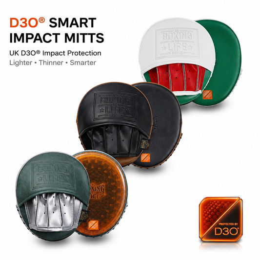 NO BOXING NO LIFE D3O Fluid Cushioning Boxing Punch Mitts – Lightweight Speed Focus Pads
