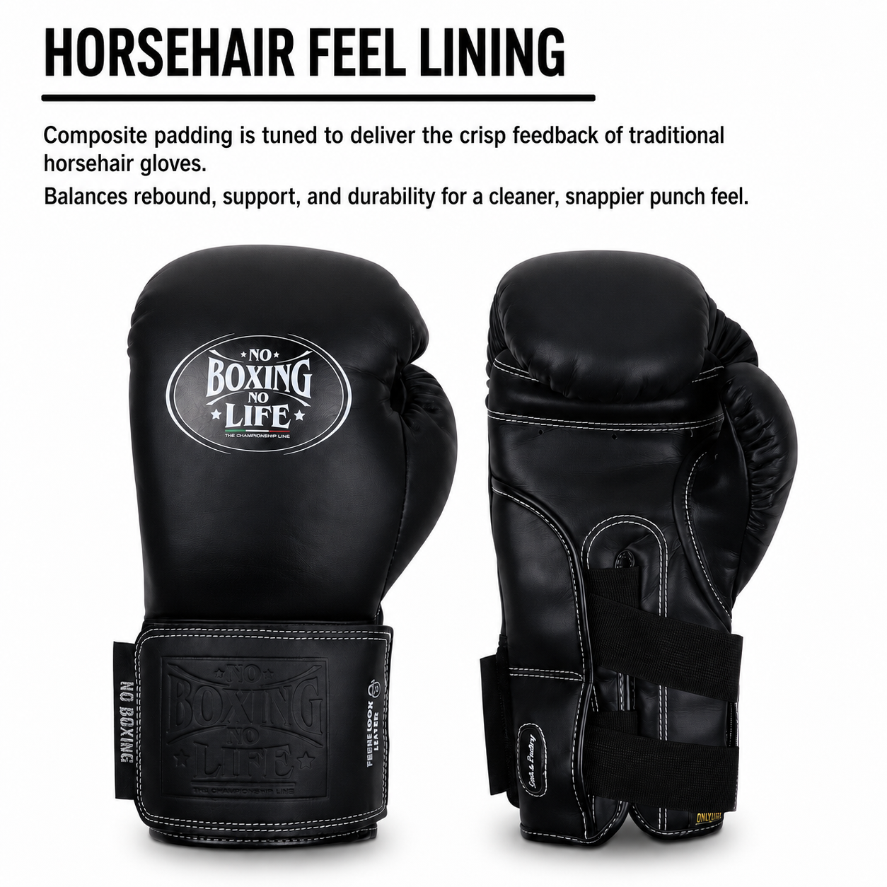 NO BOXING NO LIFE Seek and Destroy Boxing Gloves – Reinforced Hook-and-Loop Edition