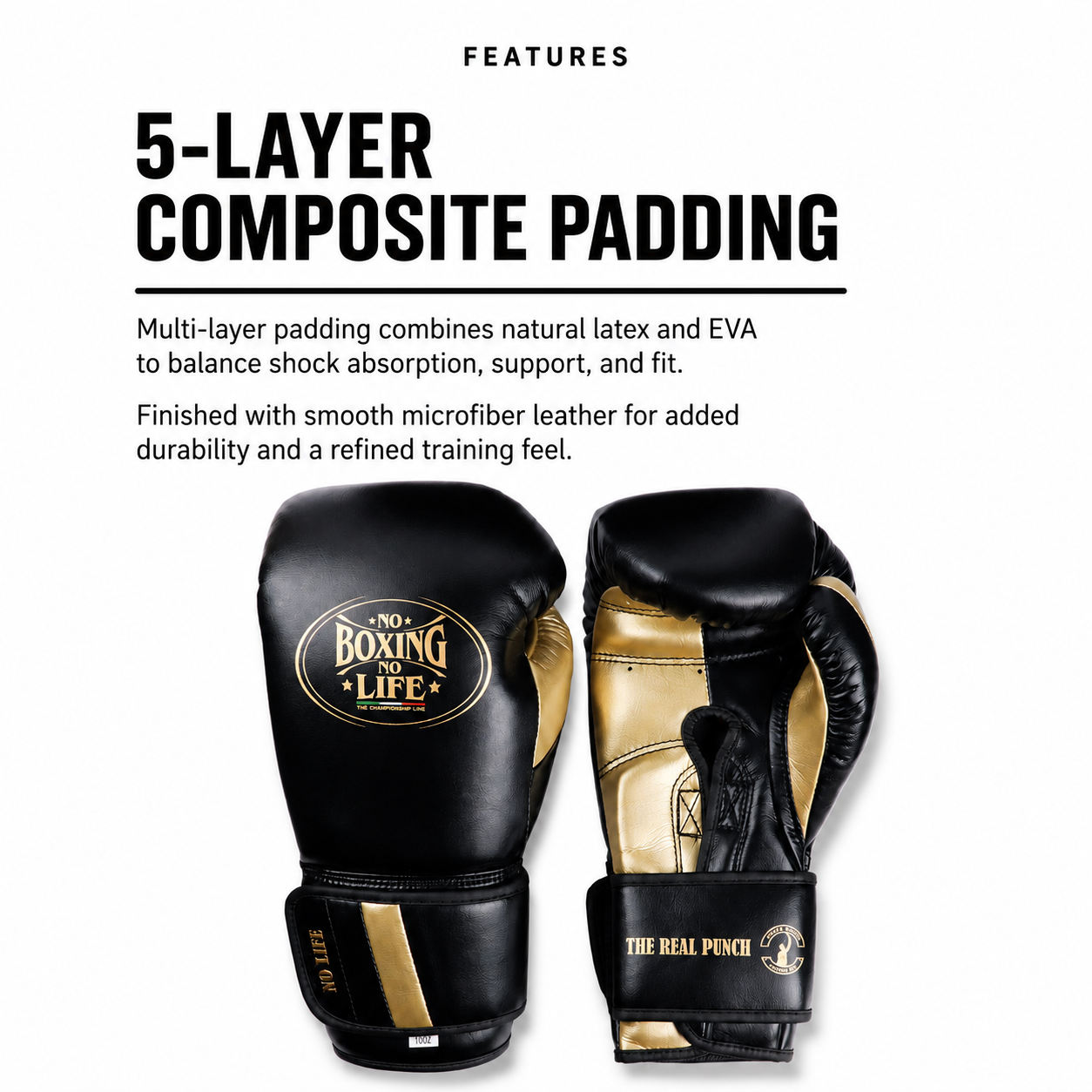 NO BOXING NO LIFE The Real Punch Boxing Gloves