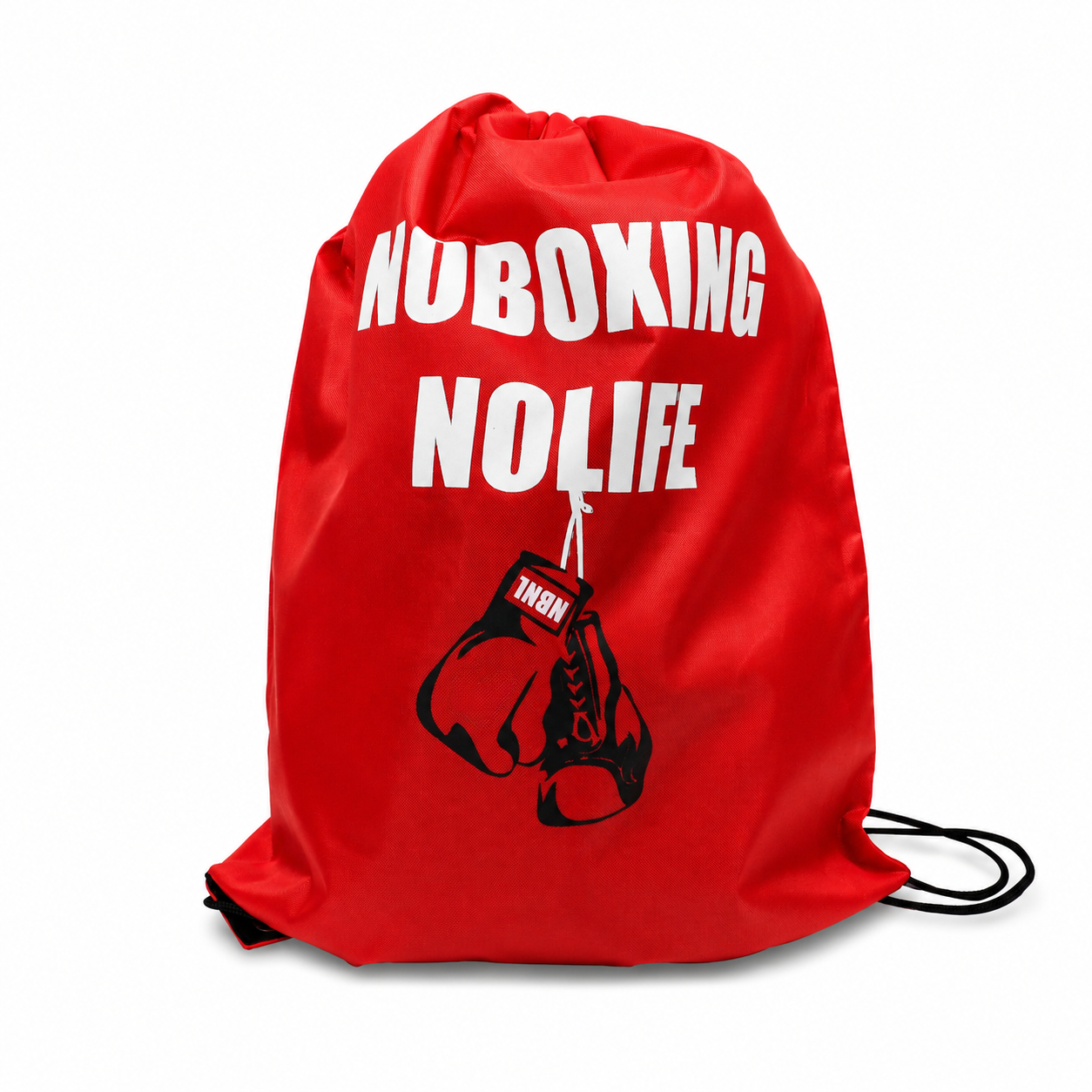 NO BOXING NO LIFE Lightweight Boxing Gear Drawstring Bag