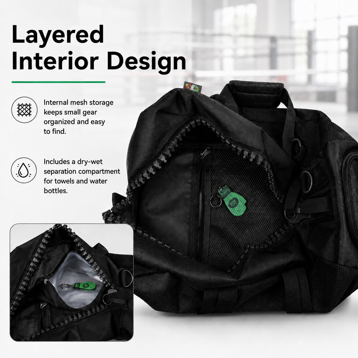 NO BOXING NO LIFE Multi-Purpose Boxing Gear Bag