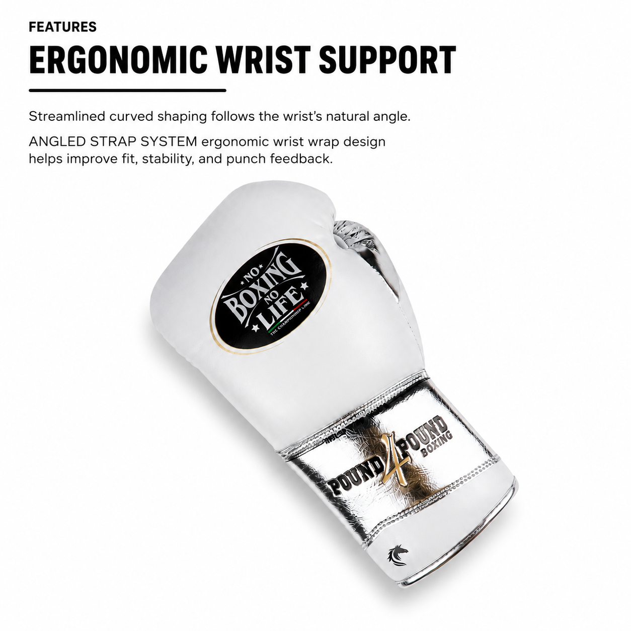 NO BOXING NO LIFE P4P Boxing Gloves – Horsehair-Like Latex Lining