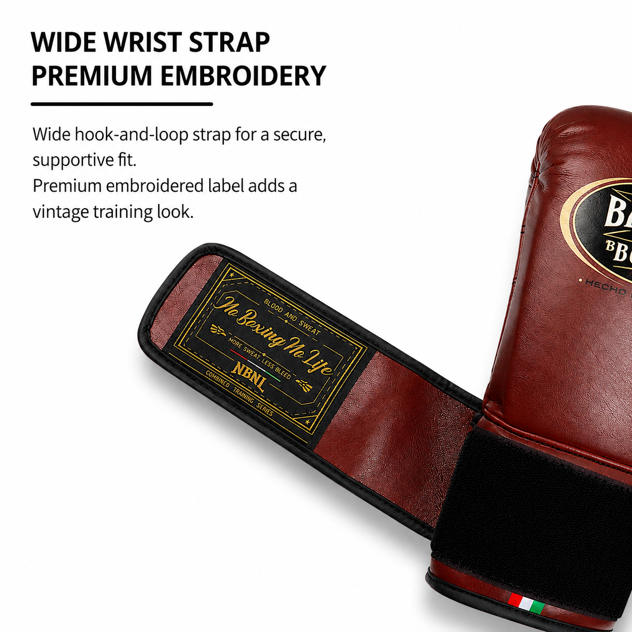 NO BOXING NO LIFE vintage leather Boxing Gloves