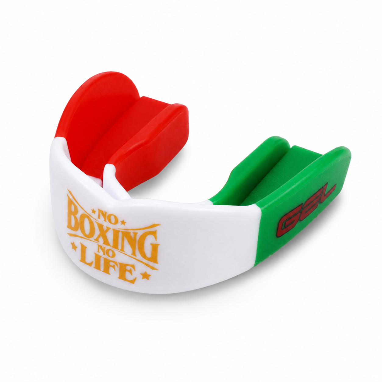 NO BOXING NO LIFE Mexican Flag Double-Layer GEL Boxing Mouthguard