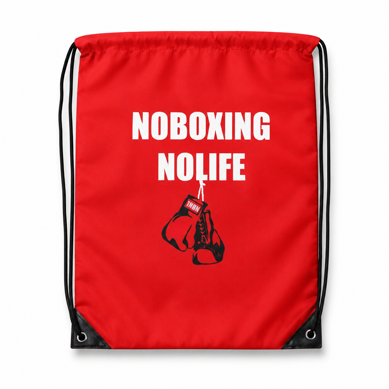 NO BOXING NO LIFE Lightweight Boxing Gear Drawstring Bag