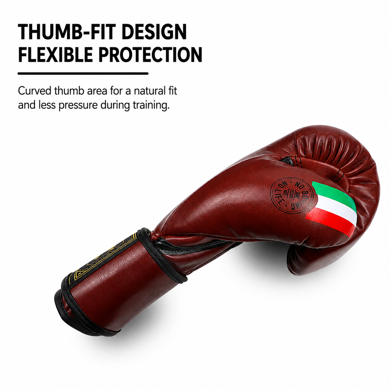 NO BOXING NO LIFE vintage leather Boxing Gloves