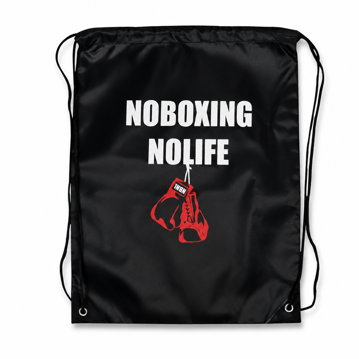 NO BOXING NO LIFE Lightweight Boxing Gear Drawstring Bag