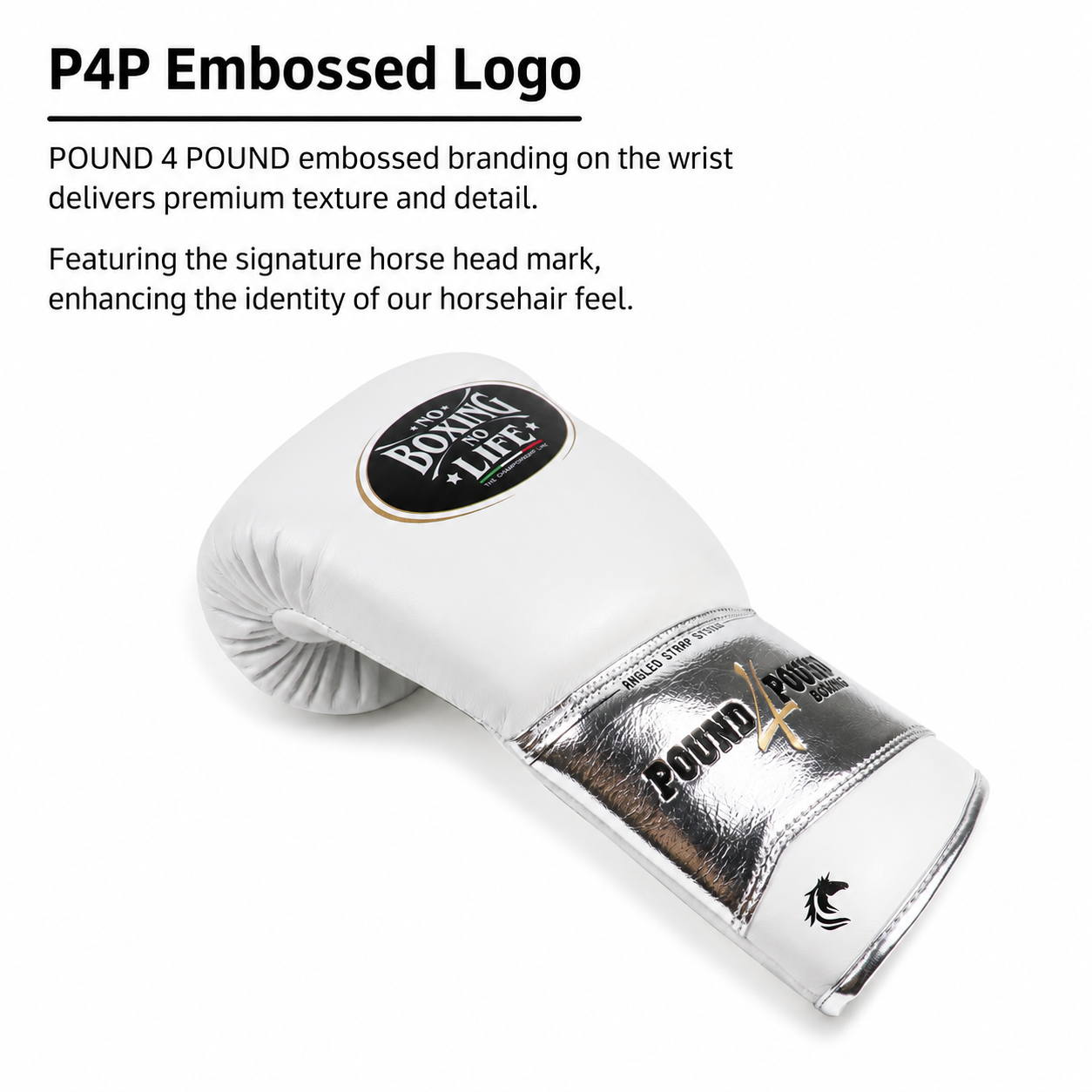 NO BOXING NO LIFE P4P Boxing Gloves – Horsehair-Like Latex Lining