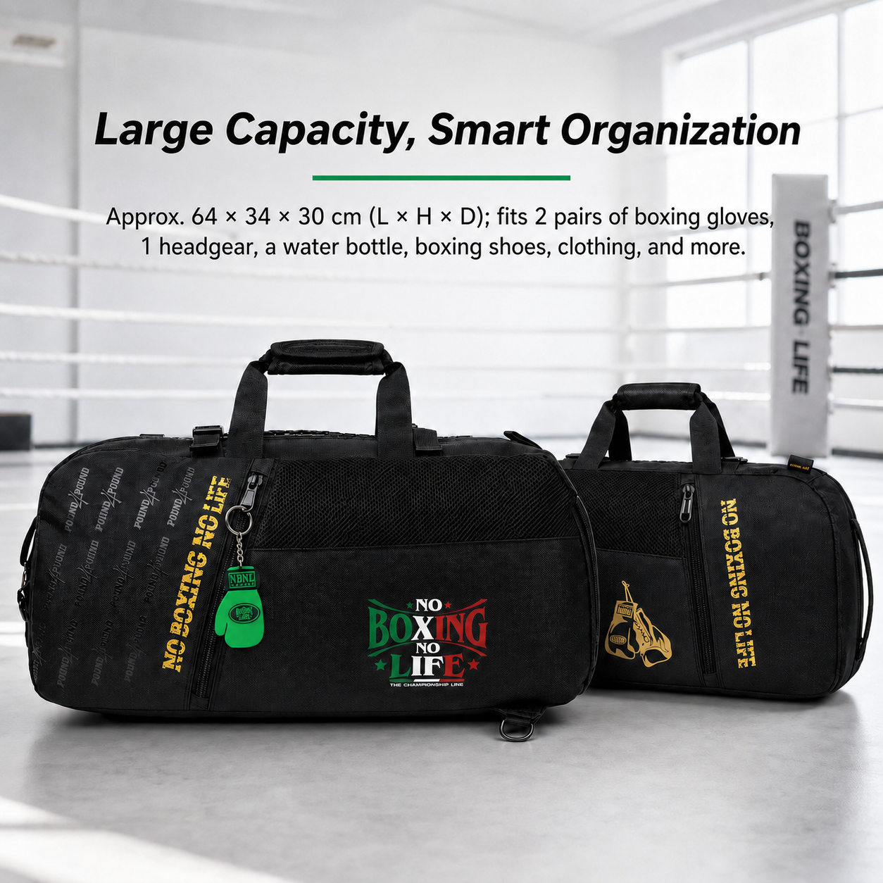 NO BOXING NO LIFE Multi-Purpose Boxing Gear Bag