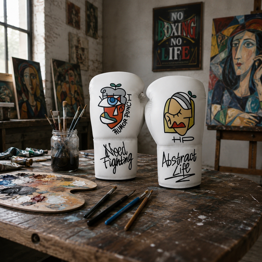 NO BOXING NO LIFE Picasso Cubist Art Boxing Gloves