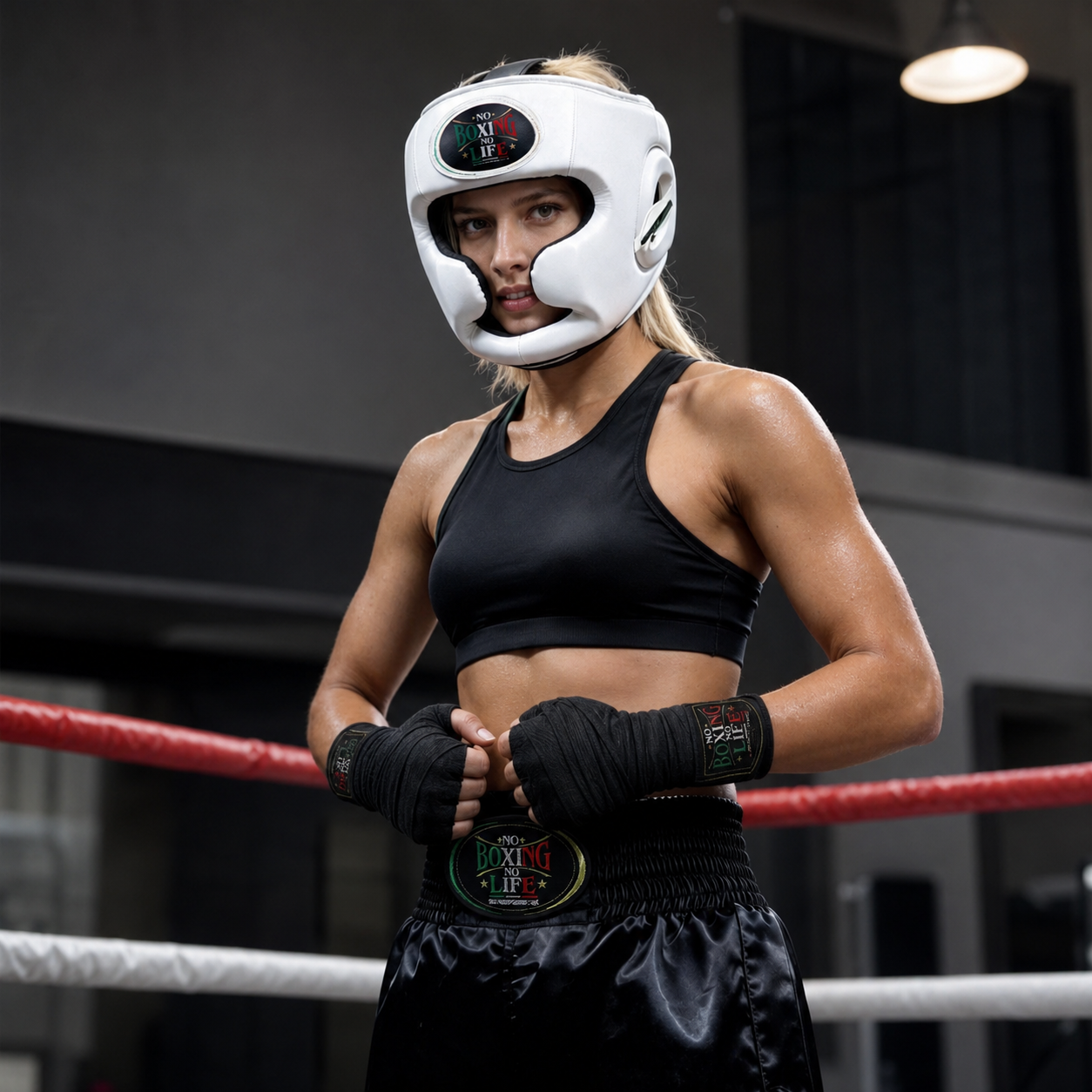 NO BOXING NO LIFE Full Coverage Boxing Headgear