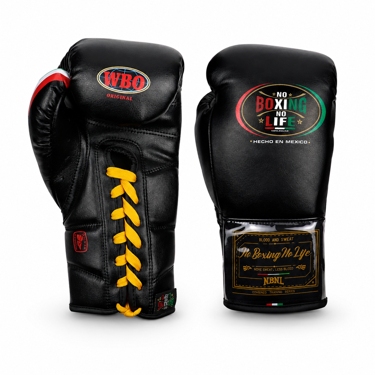 NO BOXING NO LIFE vintage leather Boxing Gloves