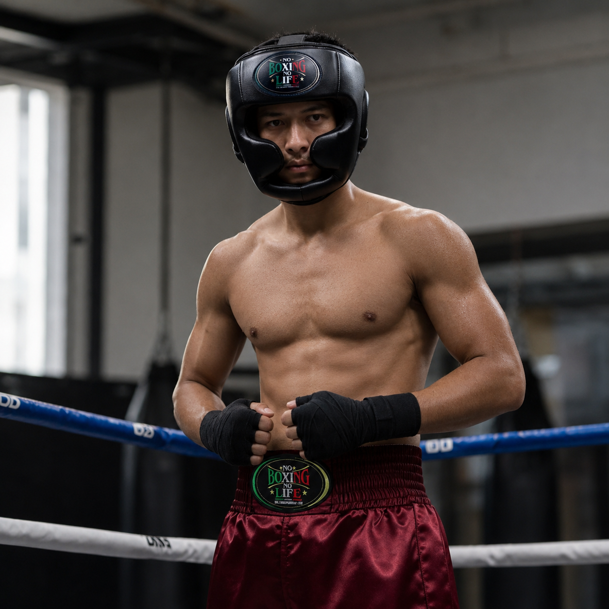 NO BOXING NO LIFE Full Coverage Boxing Headgear