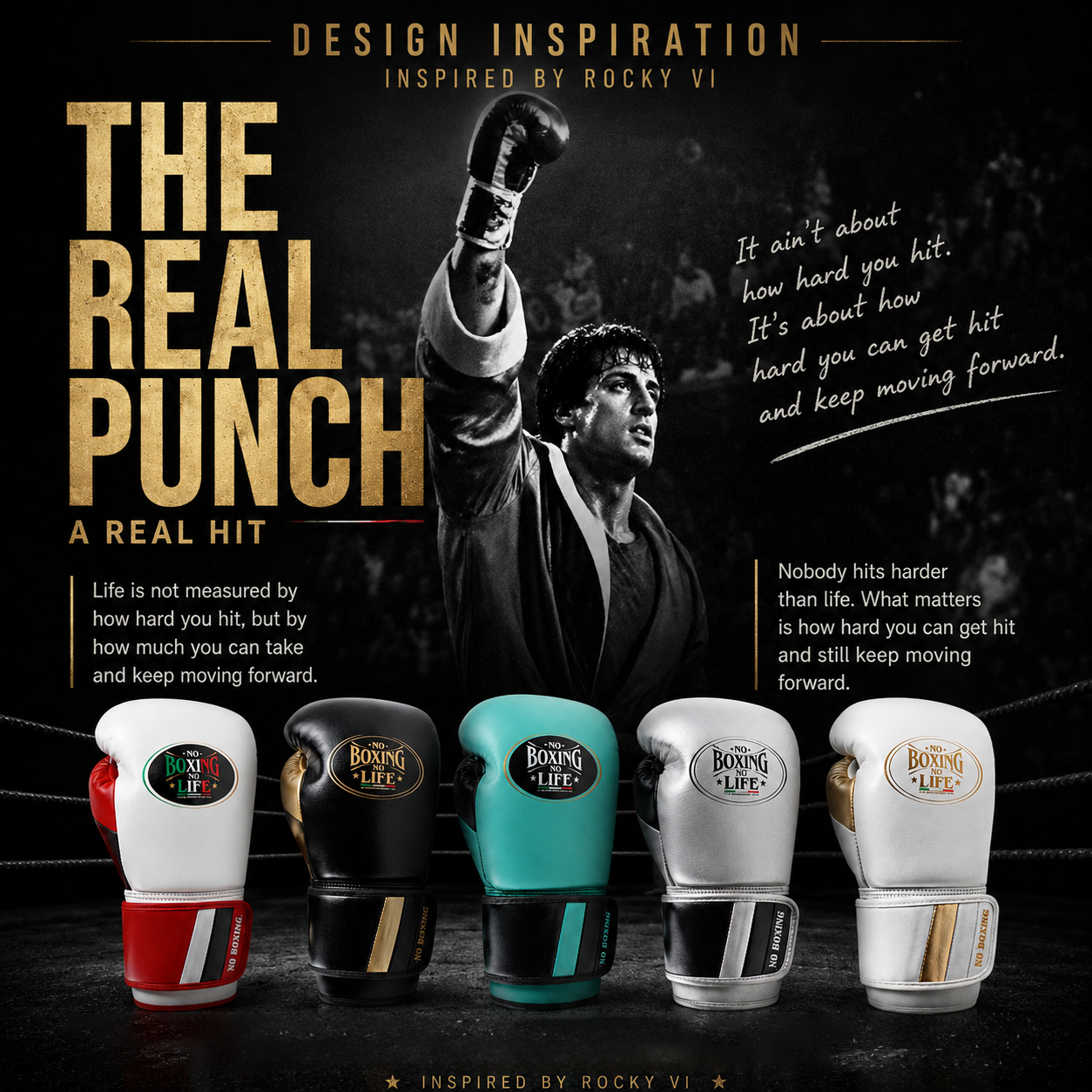 NO BOXING NO LIFE The Real Punch Boxing Gloves