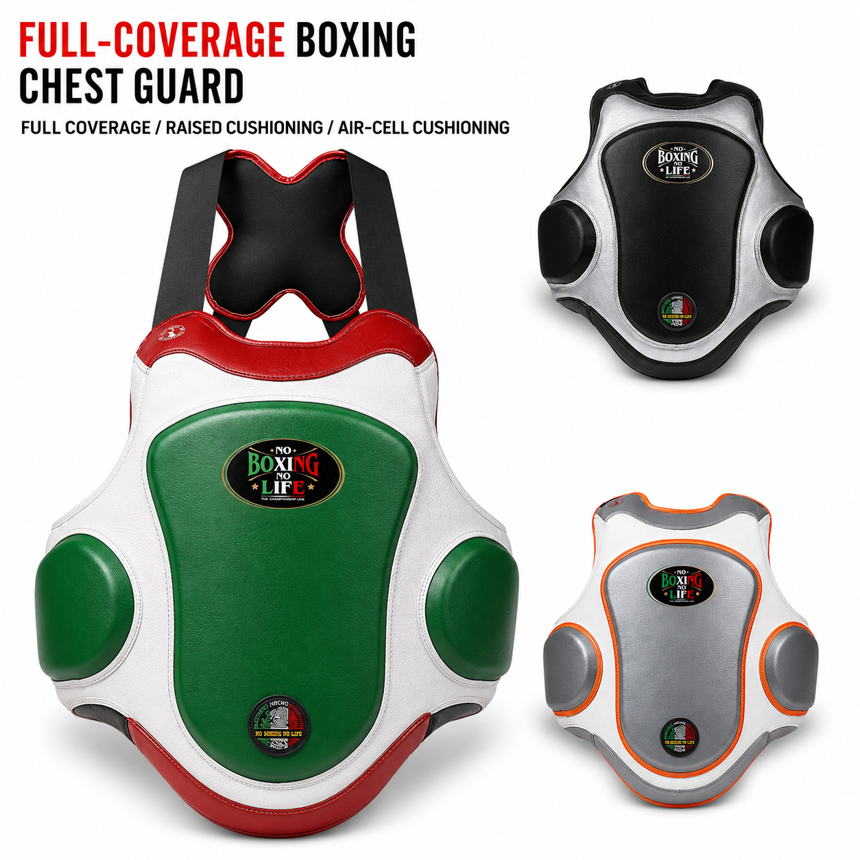NO BOXING NO LIFE Coach Body Protector Boxing Chest Guard