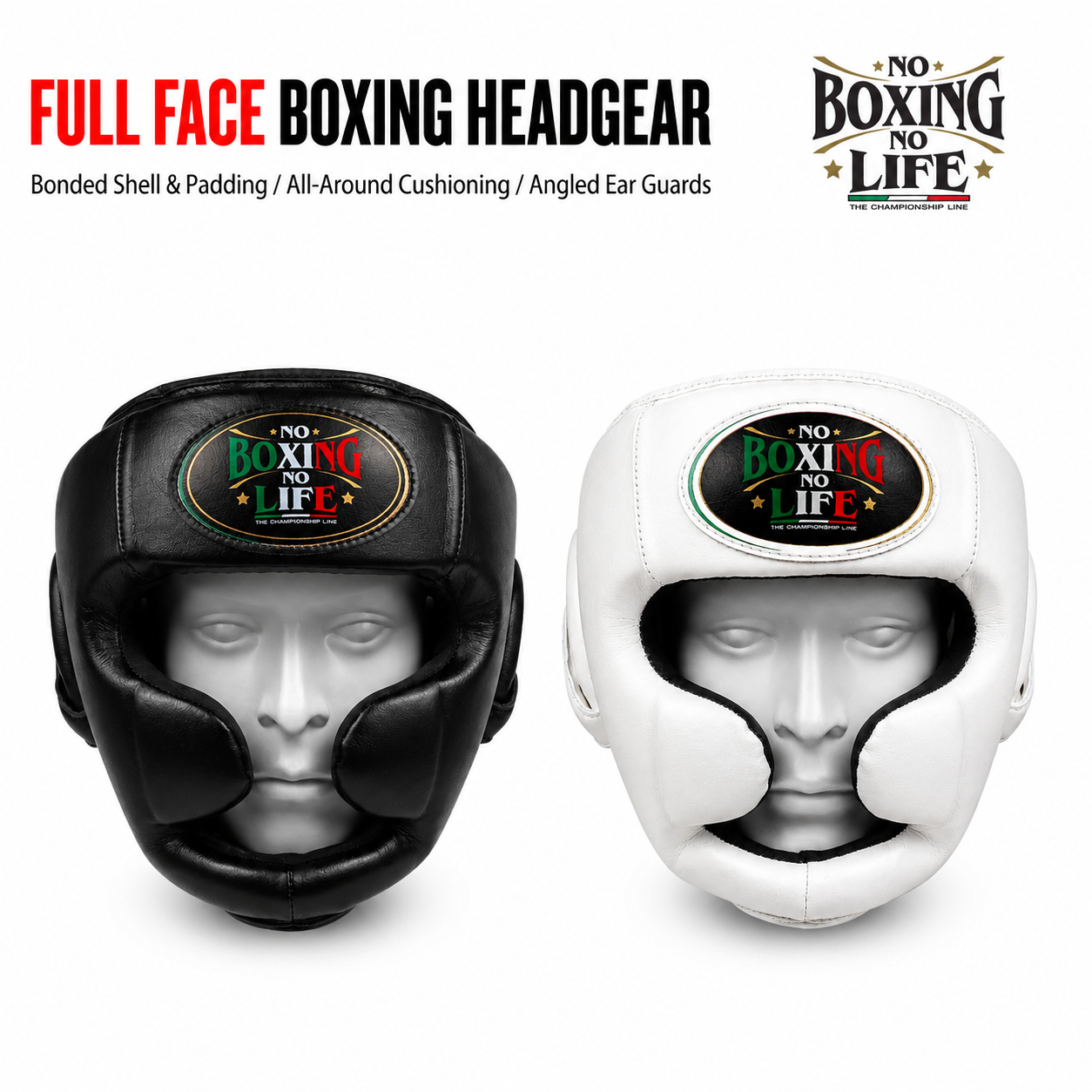 NO BOXING NO LIFE Full Coverage Boxing Headgear
