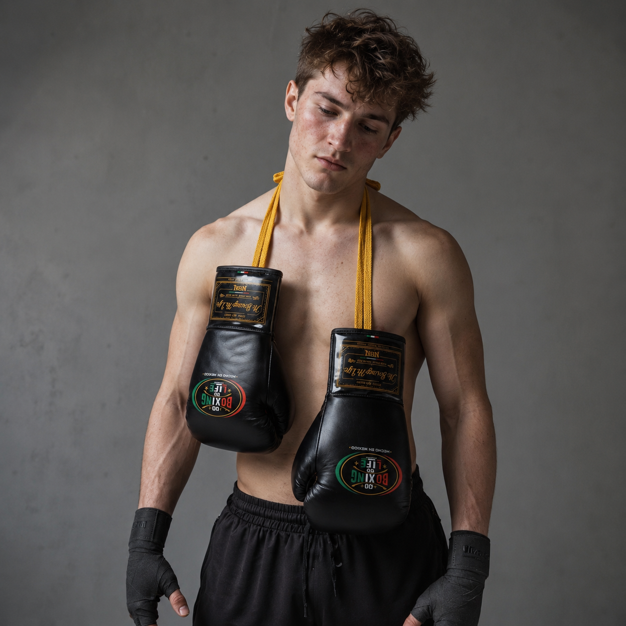NO BOXING NO LIFE vintage leather Boxing Gloves