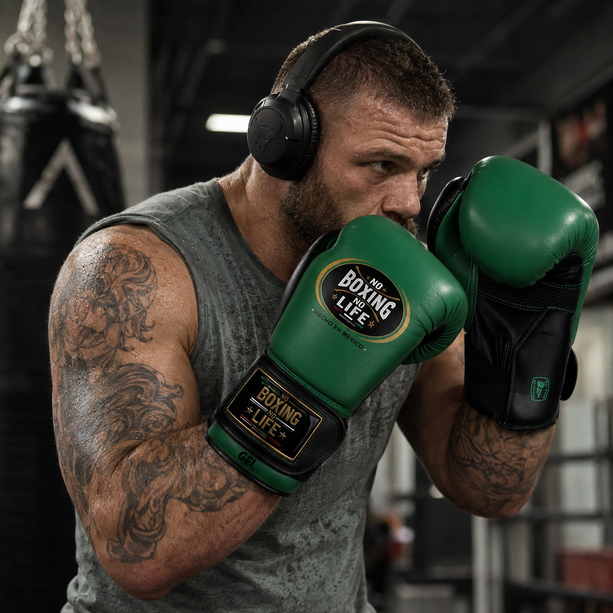 NO BOXING NO LIFE GEL Boxing Gloves – Dual Wrist Support Training Gloves