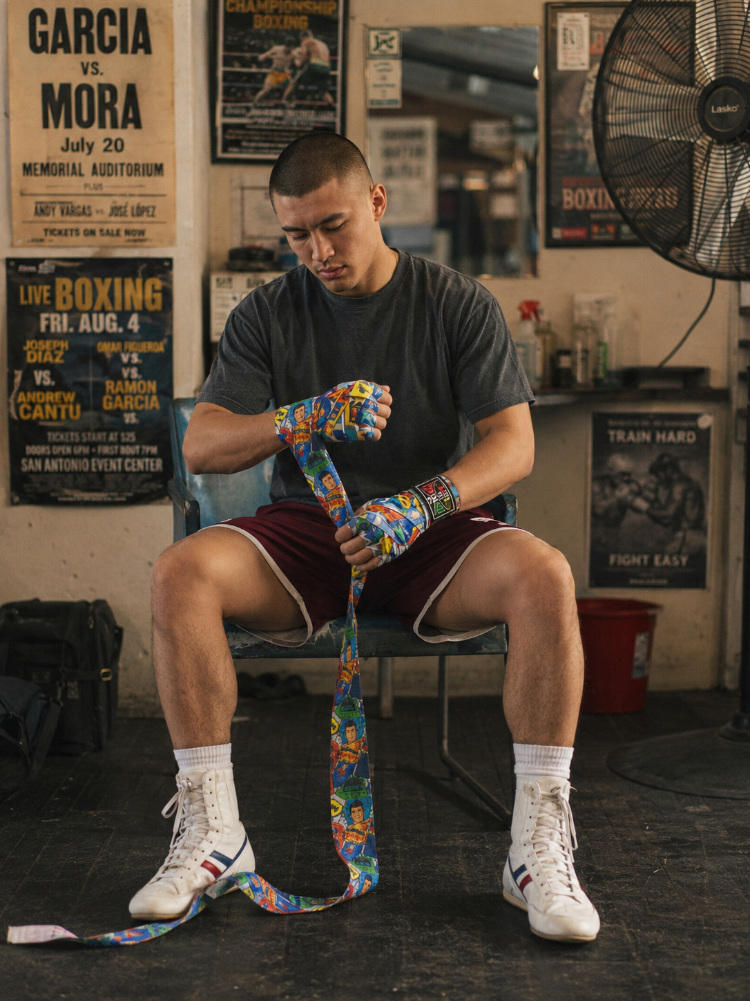 NO BOXING NO LIFE Multi-Print Boxing Hand Wraps 180"