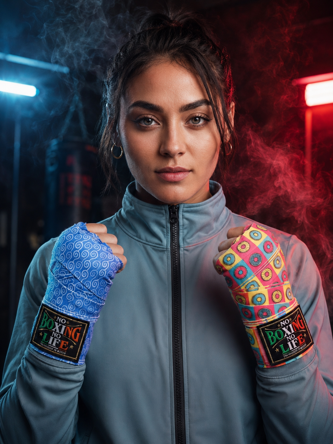 NO BOXING NO LIFE Multi-Print Boxing Hand Wraps 180"